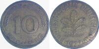 Deutschland 10 Pfennig Fehlprägung 10 Pfennig 1972 D leicht dezentriert J 383 -