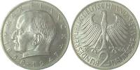 Deutschland 2 Mark 2 DM Max Planck 1966 F Erstabschlag aus PP -