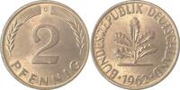 Deutschland 2 Pfennig 2 Pfennig 1962G stgl J 381 -
