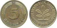 Deutschland 5 Pfennig Fehlprägung 5 Pfennig 1995 F J 382 Doppelsenkung -