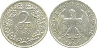 Deutschland 2 Reichsmark 2 Reichsmark 1931 J J 320 ss/vz -