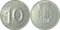 Deutschland 10 Pfennig 10 Pfennig DDR1950 E J1503 RS: Rollierspur -