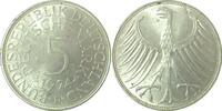 Deutschland 5 DM Fehlprägung 5 DM 1974 D VS kl.SchrötlingsfehlerJ 387 -