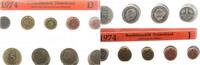 Deutschland KMS Jahressatz 1974 stgl komplett KMS Stgl 4 Stück D,F,G,J -