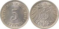 5 Pfennig 1898J Kaiserreich 1898J prfr/st mehrere kleinere