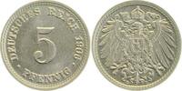 5 Pfennig 1906D Kaiserreich 1906D prfr