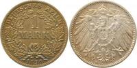 Deutschland 1 Mark 1 Mark 1891D fast prägfrisch/ f.stempelglanz incl. Expertise -