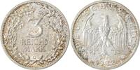 Deutschland 3 Reichsmark 3 Reichsmark 1932 G vz/vz+, ein wenig Patina J 349 -