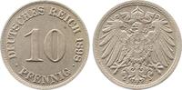 Deutschland  10 Pfennig 1898 J extrem selten i.d. Erhaltung Archiv Franq CH UNC / stgl