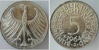 Deutschland 5 DM 5 DM 1964J stgl/bfr Erstabschlag (EA)! ! -