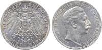 Deutschland 3 Mark 3 Mark Preussen 1912 A Wilhelm II vz/stgl J 103 Wilhelm II -