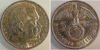 Deutschland 5 Reichsmark 5 Reichsmark Hindenburg 1939 F vorzüglich- -