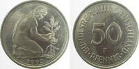 Deutschland 50 Pfennig 50 Pfennig 1992 F stark doppelt ss/vz Fehlprägung -