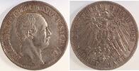 Deutschland 3 Mark 3 Mark Friedrich August III Sachsen Jaeger 135 1912 E ss/vz Friedrich August -