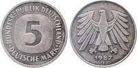 Deutschland 5 Mark 5 DM 1987J bfr/st Erstabschlag -