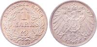 Deutschland 1 Mark 1 Mark 1892 F prfr/stgl J 017 leicht schöne Patina -