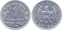 Deutschland 1 DM 1 Reichsmark 1936 G fast vorzüglich selten J 354 -