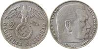 Deutschland 2 Reichsmark 2 Reichsmark Hindenburg 1936 D ss J 366 -