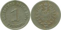 Deutschland 1 Pfennig 1 Pfennig 1874 G s/ss J 001 Kaiserreich -