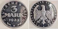 Deutschland 3 Mark 3 Mark 1923 E J 303 vz/stgl aus PP, Aluminium -
