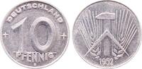 Deutschland 10 Pfennig 10 Pfennig DDR 1952 E J1507 RS min Fleckchen -