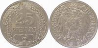 Deutschland 25 Pfennig 25 Pfennig 1909 G ss/vz J 018 -