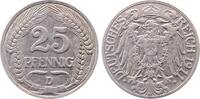 Deutschland 25 Pfennig 25 Pfennig 1911 D J 018 ss/vz -