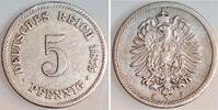 Deutschland 5 Pfennig 5 Pfennig 1875 H J 003 ss -
