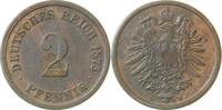 Deutschland 2 Pfennig 2 Pfennig 1875D s/ss J 002 -