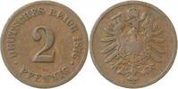 Deutschland 2 Pfennig 2 Pfennig 1876B s/ss J 002 -