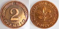 Deutschland 2 Pfennig 2 Pfennig 1959 F PP Proof Auflage: -