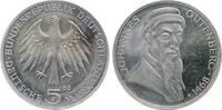 Deutschland 5 DM 5 DM Gutenberg 1968 G Polierte Platte vollpoliert J 397 -
