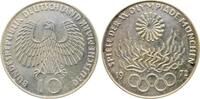 Deutschland 10 DM 10 Mark 1972 D Olympische Flamme J 405 PP Proof -