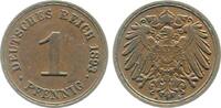 Deutschland 1 Pfennig 1 Pfennig 1893 A ss/vz J 010 -