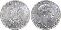 3 Mark 1912 Deutschland 3 Mark Preussen 1912 A Wilhelm II vz/stgl J 103 Wilhelm II vorzüglich/stempelglanz
