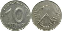 Deutschland 10 Pfennig 10 Pfennig DDR 1952 E vorzüglich J1507 vz -