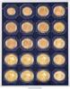 Münzbox MARINE mit 20 quadratischen Fächern für Münzrähmchen 50x50 mm/Münzkapseln CARRÉE/OCTO Münzkapseln -