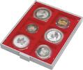 d-Sammelbox STANDARD mit 6 quadratischen Fächern 85 x 85 mm passend für Fidget Spinner -