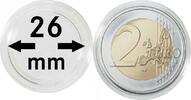 Münzkapseln Innen-Ø 26 mm, 100er-Packung, z.B. für 2 Euro-Münzen -