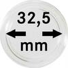Münzkapseln Innen-Ø 32,5 mm, 10er-Packung, z.B. für deutsche 20 Euro-/10 Euro-Silbermünzen -