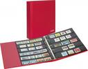    PUBLICA M COLOR Briefmarken-Einsteckalbum mit 10 beidseitig bestückbaren Folien-Einsteckblättern in zwei Ausführungen-Berry (rot 