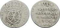 SCHLESWIG-HOLSTEIN 6 Schilling Karl Friedrich, 1702-1739. -