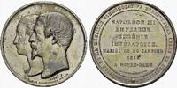 FRANKREICH Napoléon III, 1852-1870. Silbermedaille 1853. div. kl. Rdf. , sehr schön +.