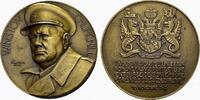PERSONENMEDAILLEN Churchill, Winston. *1874 London, Ó1965 London. Britischer Staatsmann. Bronzemedaille (v.Pierre Turin) 1942. Prägefrisch