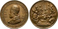 VATIKAN Bronzemedaille (Carlo Moscetti) 1870 Pius IX., 1846-1878. Einige kl. Rdf. Sonst EF