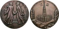EISENBAHN Silbermedaille 1955, (v. Adolphe Wansart Hübsche dunkle Patina. UNC-