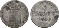 OLDENBURG 3 Grote 1840. Paul Friedrich August, 1829-1853. Fast sehr schön 30,00 EUR  Excl. 10,00 EUR Verzending