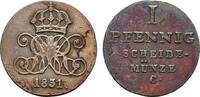 BRAUNSCHWEIG-LÜNEBURG Pfennig 1831, C. Wilhelm IV., 1830-1837. Fast vorz... 50,00 EUR  Excl. 10,00 EUR Verzending
