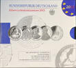 BRD 5 x 10 Euro 2013, Silber-Gedenkmünzen Polierte Platte 85,00 EUR  Excl. 10,00 EUR Verzending
