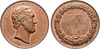 HANDWERK + INDUSTRIE Bronzemedaille 1850 (v. Krüger) Friedrich August II. 1836-1854 AU